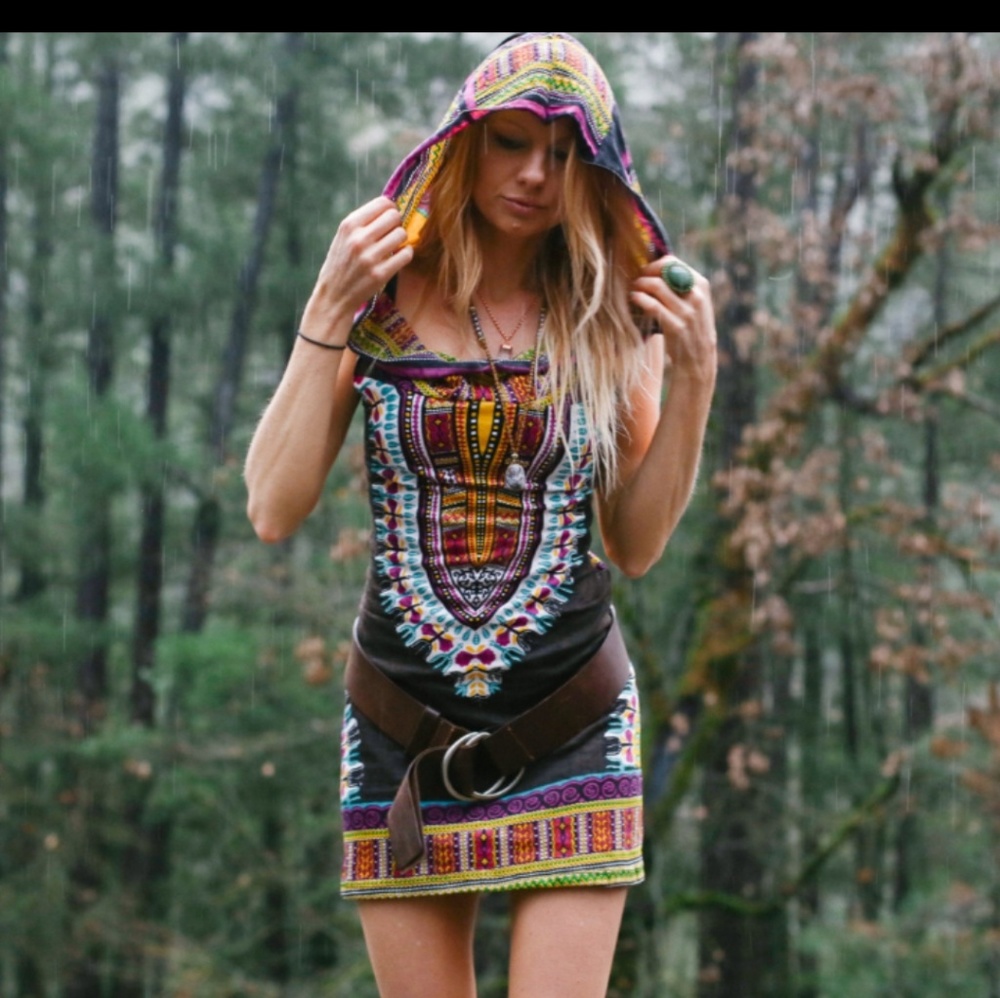 Weekender Festival dress w/ hood